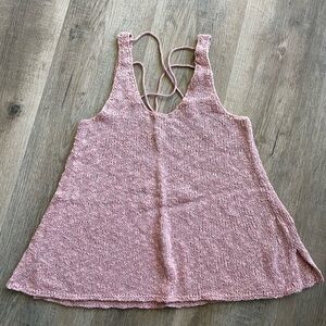 American Eagle Outfitters Pink Knit Sweater Tank Top